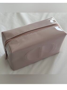 Dior Patent Cosmetic Pouch in Pale Pink